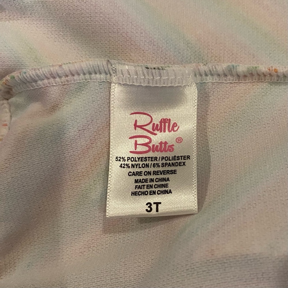 Darling Set with Pastel Stripe Ruffle Butts Swimsuit & Old Navy Coverup - Picture 6 of 13